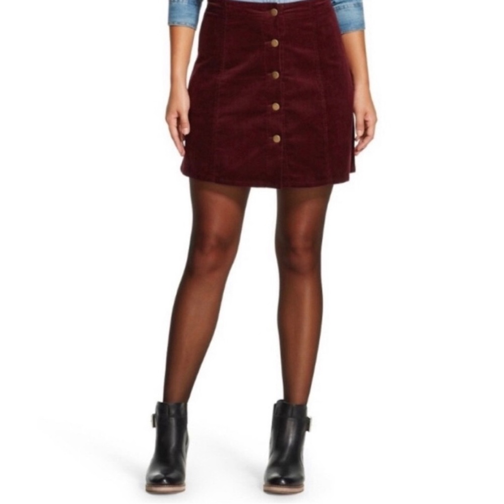 NEW RE Generation by Celebrity Pink Corduroy Mini Skirt